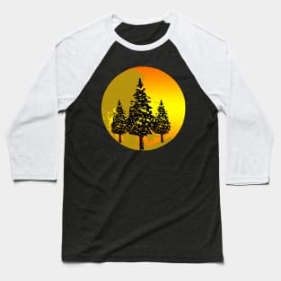 Pine Artwork Baseball T-Shirt